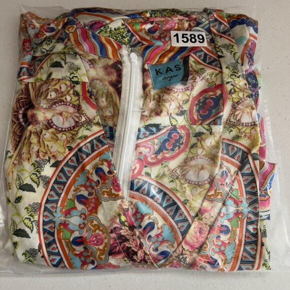 KAS Designs Boho Print Belted Romper – Size M - Picture 12 of 12